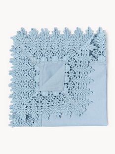 Stoffen servetten Flavia met kant, 4 stuks