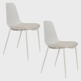 Housecraft Living Jeffrey Eetkamerstoelen Wit - Set van 4