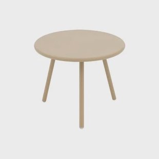 Goossens Tafel Brad in Poedercoating khaki