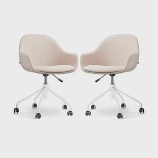 Nolon Nout-Mae Bureaustoelen Set van 2 - Beige - Wit