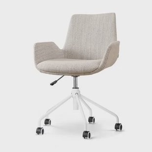 Nolon Nout-Eef Bureaustoel Beige Gemêleerd - Armleuning - Wit