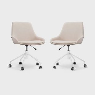 Nolon Nout-Isa Bureaustoelen Set van 2 - Beige - Wit