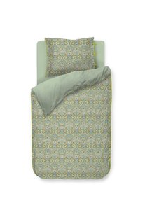 Pip Studio Dekbedovertrekset Kikoy Groen 140x200/220cm