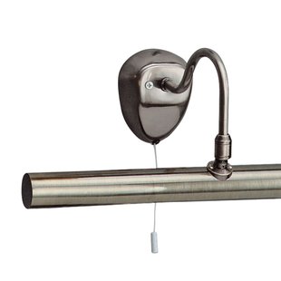 Searchlight Picture Lights - wandverlichting met trekschakelaar - 36 x 13 cm - antiek messing