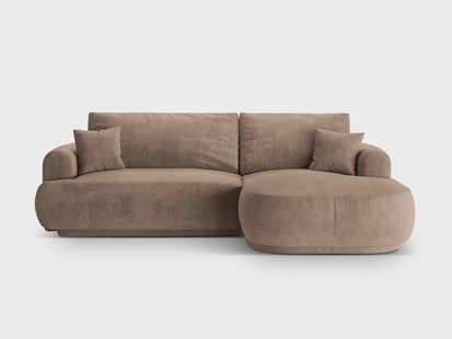 Hoekslaapbank rechts met opbergvak Ella velvet | Micadoni Hoekslaapbank rechts met opbergvak Ella velvet | Micadoni