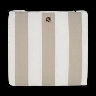 1898 Lunda kussen 42x45 cm Taupe striped
