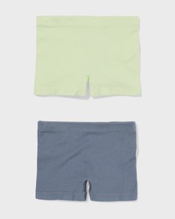 HEMA Kinderboxers naadloos rib - 2 stuks lime (lime)