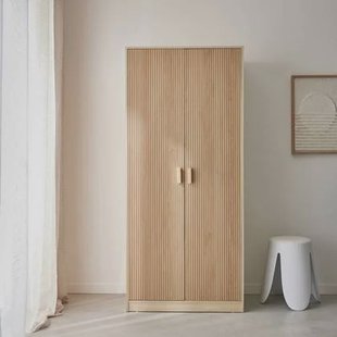 sweeek - Kledingkast decor hout 1 kledingkast 2 deuren