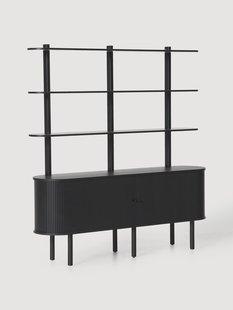 Grote wandkast Calary met geribde voorzijde