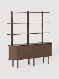 Grote wandkast Calary met geribde voorzijde