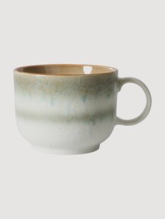 Handgemaakt kopje 70&#039;s met reactief glazuur