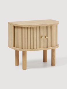 Nachtkastje Calary met geribde voorzijde