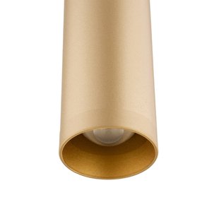 Argon LED hanglamp Rulo, goud, Ø 3,2 cm, staal, 3000 K
