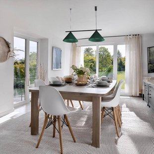 Eko-Light Kapitale hanglamp, groen, 2-lamps, Ø 46 cm, GX53