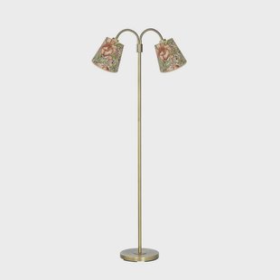 PR Home vloerlamp Amy Cia Theo, gekleurd/messing, 150 cm, 2-lamps.