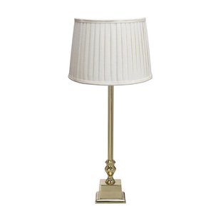 PR Home tafellamp Linné Sofia Plissé 66 cm wit/goud linnen