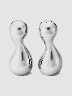 Zout- en peperstrooier Cobra van edelstaal, 2-delig