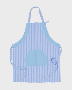 HEMA Schort katoen grijsblauw (blauw)