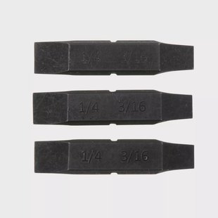 Leatherman Bits 931025 platte schroevendraaier 1/4 en 3/16, 3 stuks