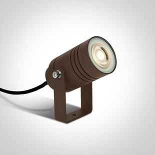ONE Light GU10 Garden Spots - grondspot op piek - 13,2 x 11,2 cm - IP65 - bruin