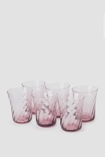 Lichtpaarse waterglazen scallop