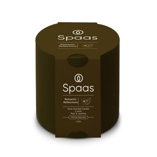 Spaas Glow Geurkaars 2-wiek 55u - Romantic Reflections