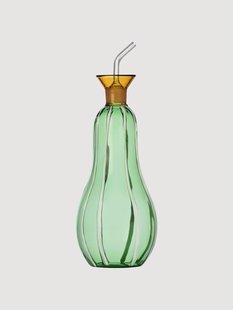 Handgemaakte azijn- en olie-dispenser Vegetables