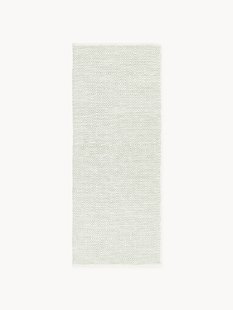 Handgeweven indoor &amp; outdoor loper Rika met vintage ruitjesmotief