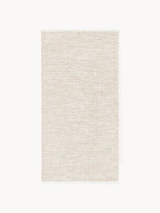 Handgeweven outdoor vloerkleed Rika met vintage ruitjesmotief