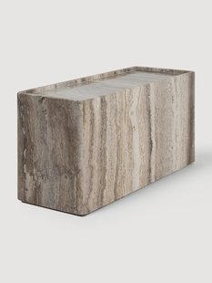 Travertijn bijzettafel Pietra