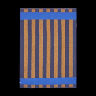 Scandi Living Aisles wollen plaid 130x180 cm Blauw