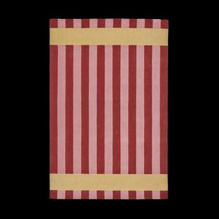 Scandi Living Aisles wollen vloerkleed Rood, 170x240 cm