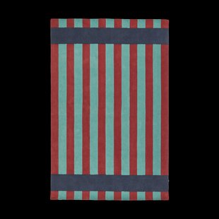 Scandi Living Aisles wollen vloerkleed Groen, 170x240 cm