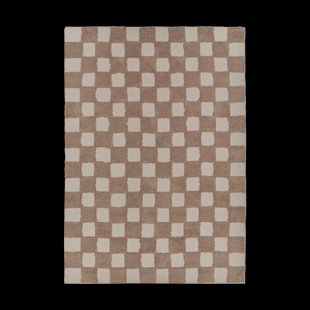Scandi Living Checker Play vloerkleed 170x240 cm Hazel