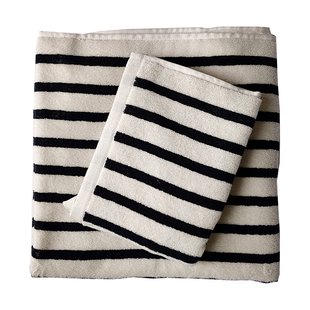 Tell Me More Bonnie handdoek 50x70 cm Zwart