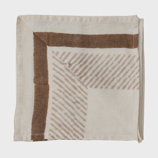 Tell Me More Ella servet 50x50 cm Bruin