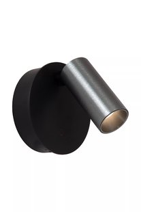 Lucide Toni - oplaadbare wandlamp - Ø 8,1 x 12,4 cm - 2W dimbare LED incl. - grijs