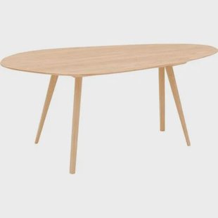 Goossens Eettafel Ferry, Organisch 180 x 90 cm Goossens Eettafel Ferry, Organisch 180 x 90 cm