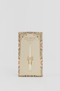 Goudkleurige kaarsversiering strik