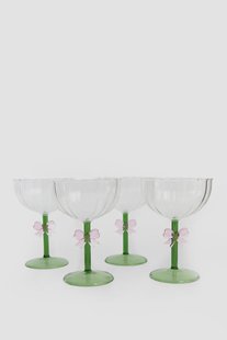 Champagneglazen met roze strikje