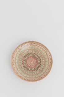 Oranje ontbijtbord met print