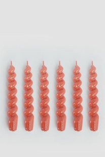 Roze draaikaarsen 17 cm