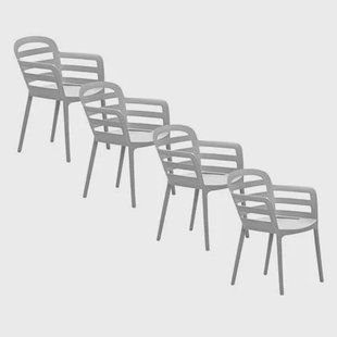 Garden Impressions Mira tuinstoel olijf - 4 stuks