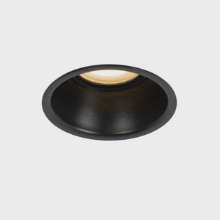 QAZQA Moderne inbouwspot zwart GU10 50mm IP44 - Dept