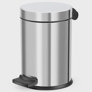 Hailo Pedaalemmer Solid S 4 L roestvrij staal