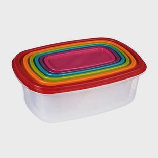 Five - Nestbare vershoudbakjes | Rechthoekig - 6 formaten