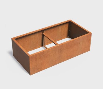 Cortenstaal plantenbak CARREZ Connect 200x100x60cm.