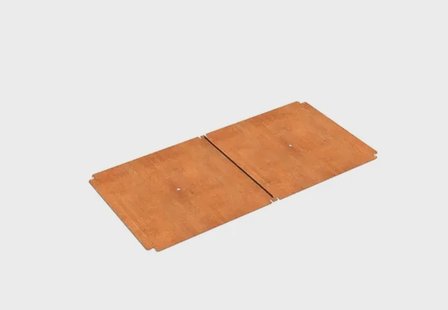 Cortenstaal bodemplaat CARREZ Connect 200x100cm.