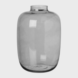 Vaas smoked mega - ø22x32 cm - grijs