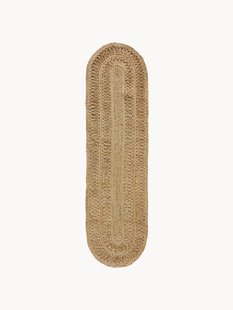 Handgeweven juten loper Soleil, in verschillende formaten